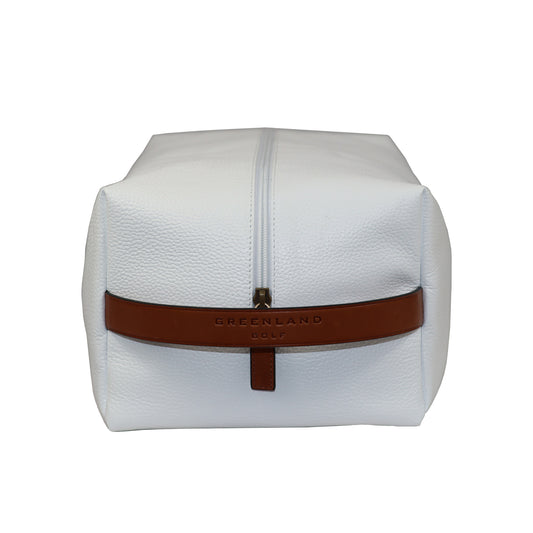 White Leather Shoe bag