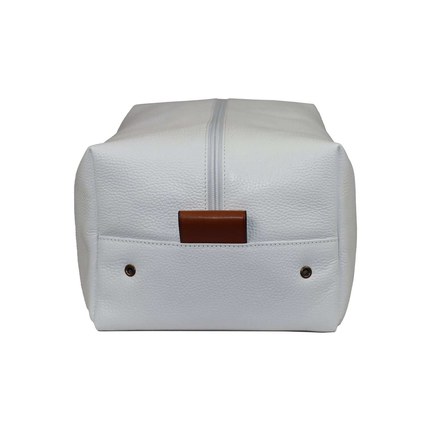 White Leather Shoe bag
